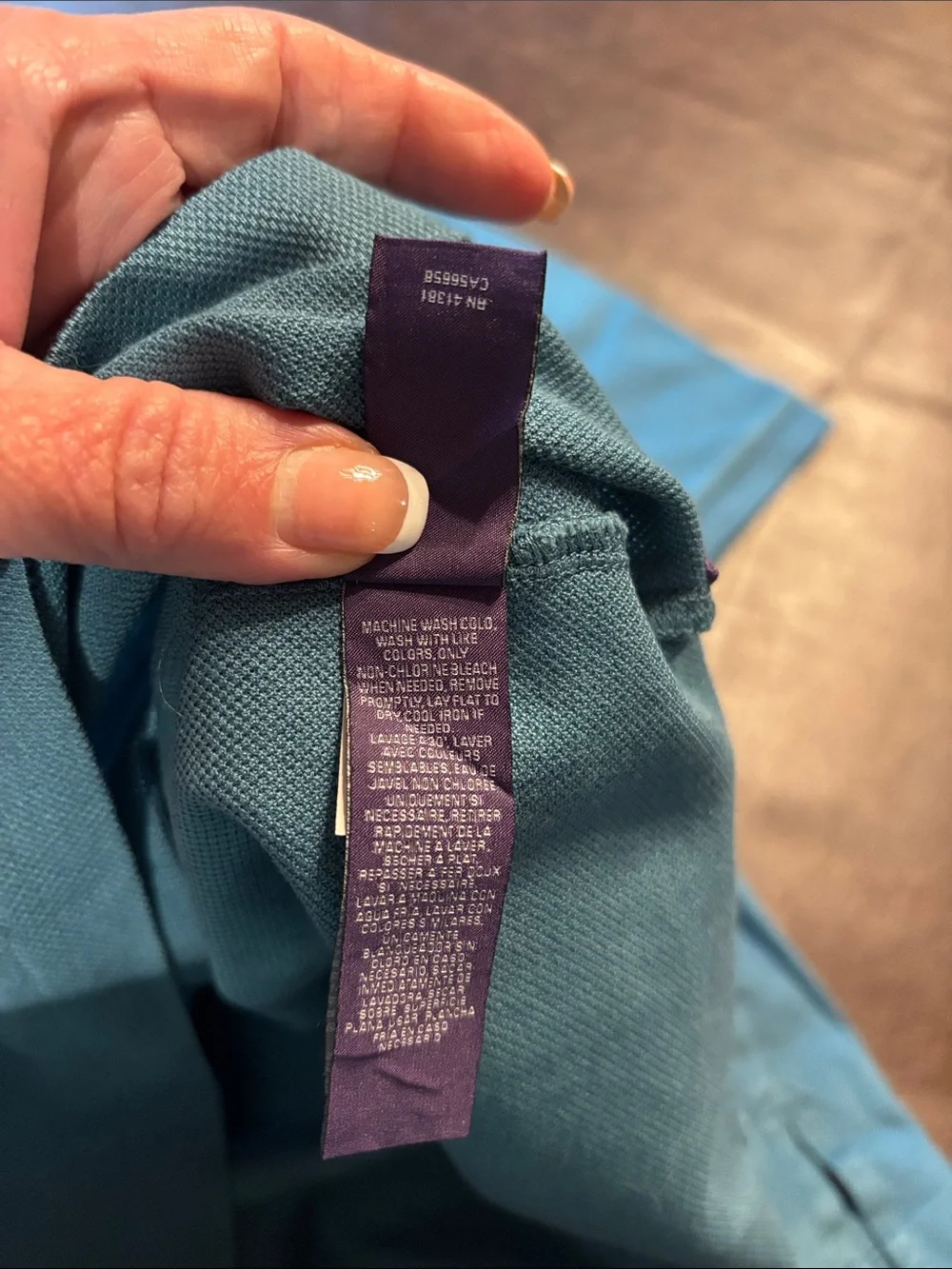 Ralph Lauren Purple Lable Men’s Slate Blue Polo with Signature Pony, size XXL